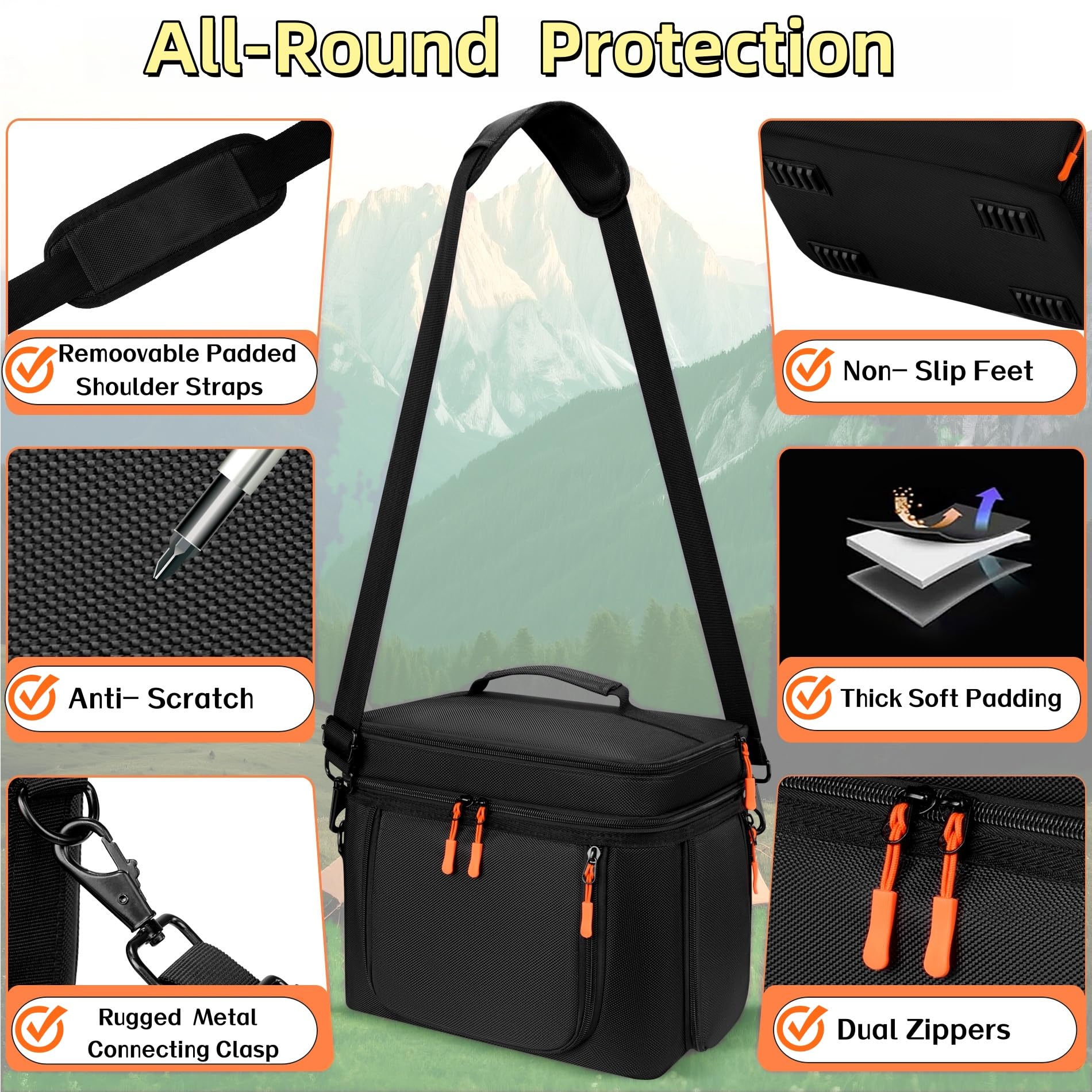 Cxinesbag internal pockets organizing cables and accessories efficiently