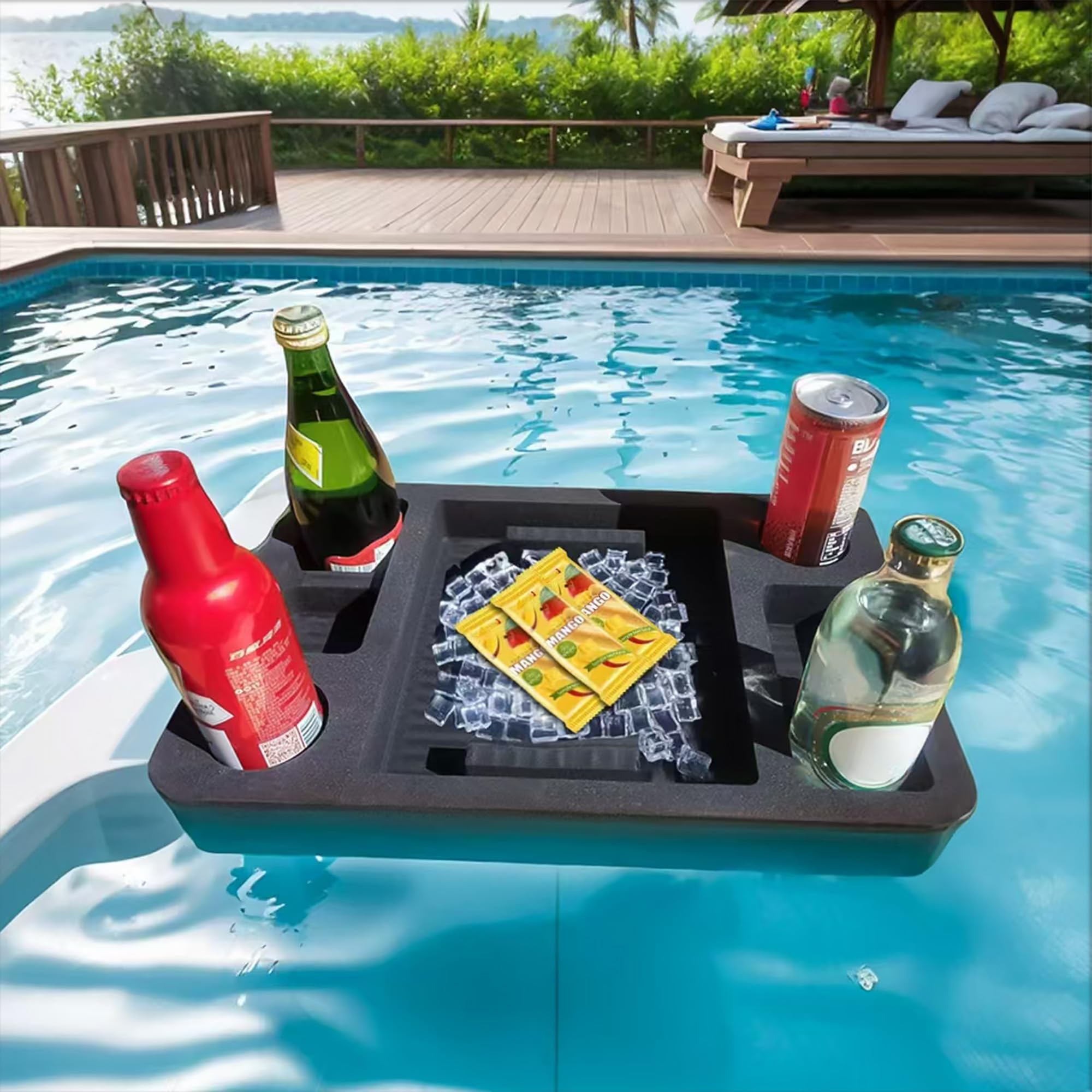 CY ShineLing front view showing tray layout and durable build for organized pool use