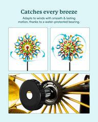 Cyan Oasis stake and prongs ground anchor for strong garden stability