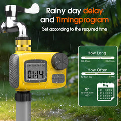 CyberOrd tubing laid across garden beds demonstrating targeted irrigation efficiency