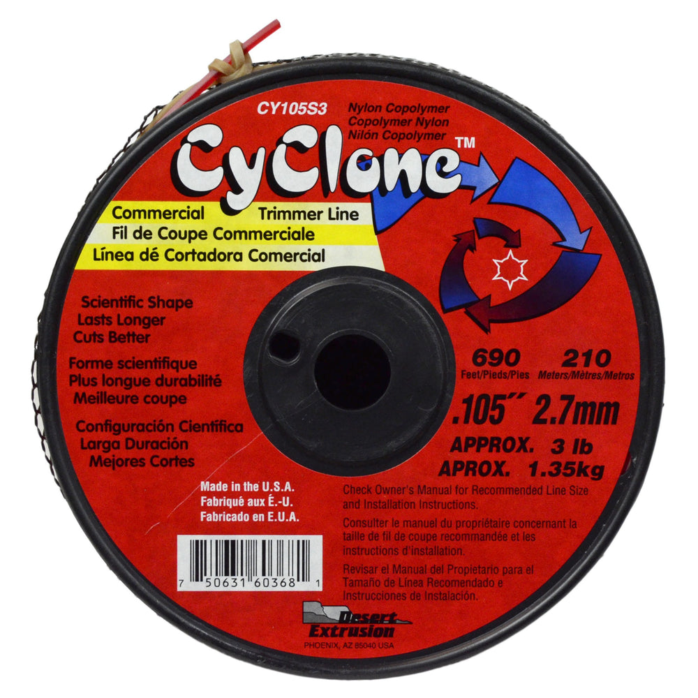 Cyclone close-up of six-blade cross section, extra cutting edges for cleaner cuts