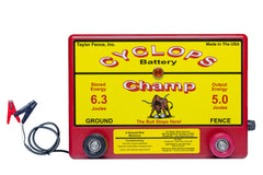 Cyclops Champ front panel view showing controls and sturdy construction for reliable operation