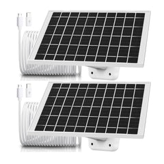 CYJJZQ front view of two solar panels showing compact weatherproof design and reliable charging
