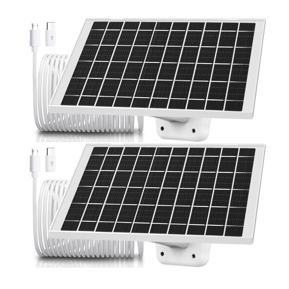 CYJJZQ front view of two solar panels showing compact kit and easy setup