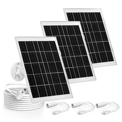 CYJJZQ three solar panels front view showing compact design and continuous charging