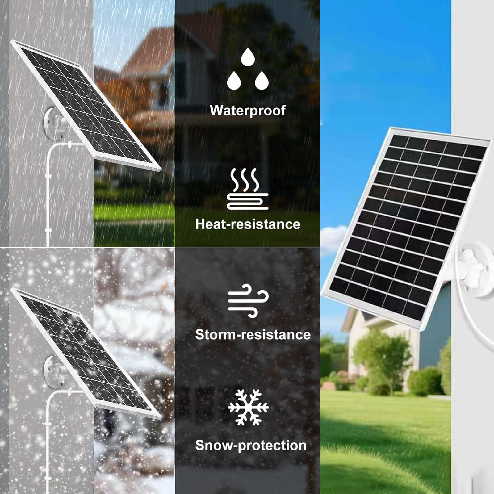 CYJJZQ mounted on house siding demonstrating easy installation and steady power
