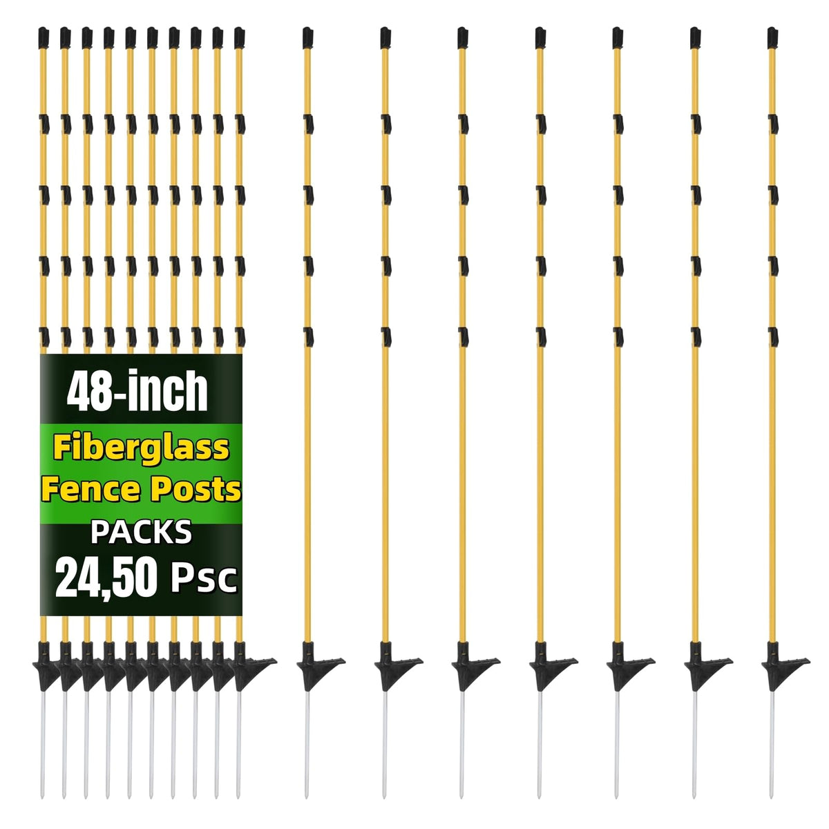 CYM-INSIST front view of 24-pack posts showing complete set and portability benefit