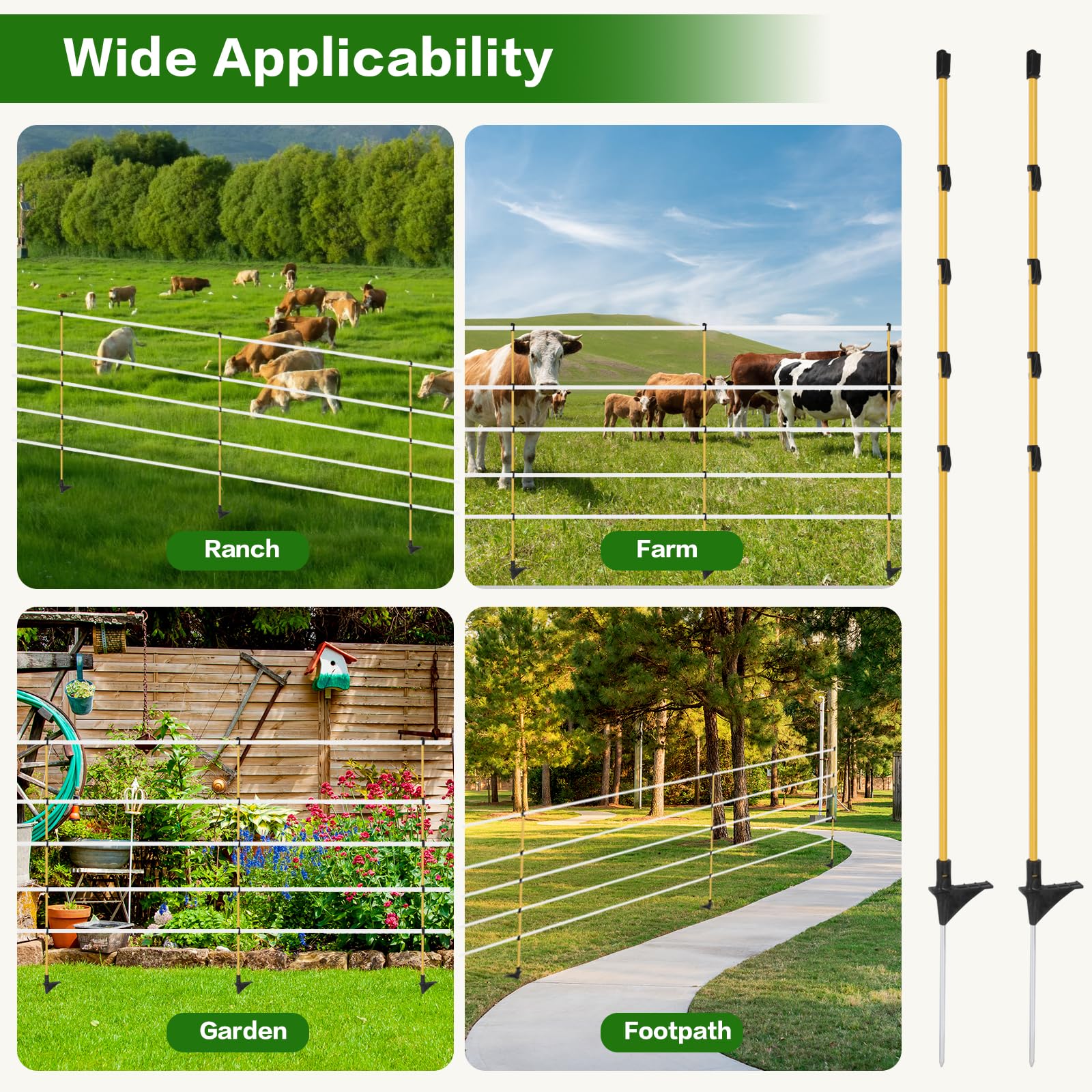 CYM-INSIST bundled posts packed for storage showing easy seasonal stowage benefit