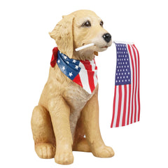 Cynkeyee front view patio display shows welcoming patriotic decor benefit