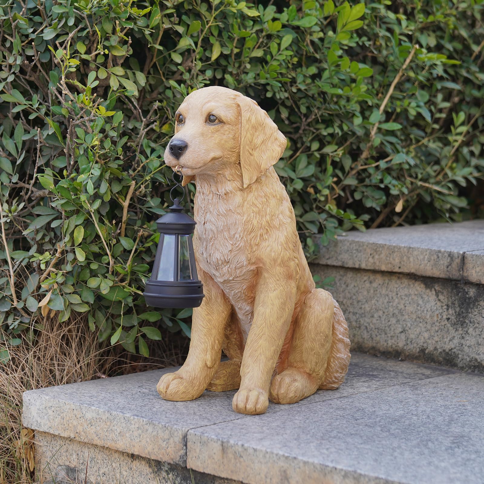 Cynkeyee statue staged in garden to enhance landscaping and curb appeal
