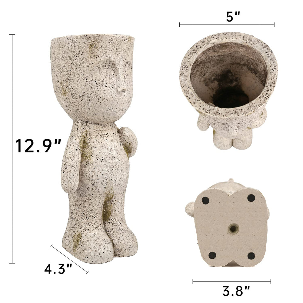 CYNOR planter flocked texture close-up highlighting durable finish and tactile interest