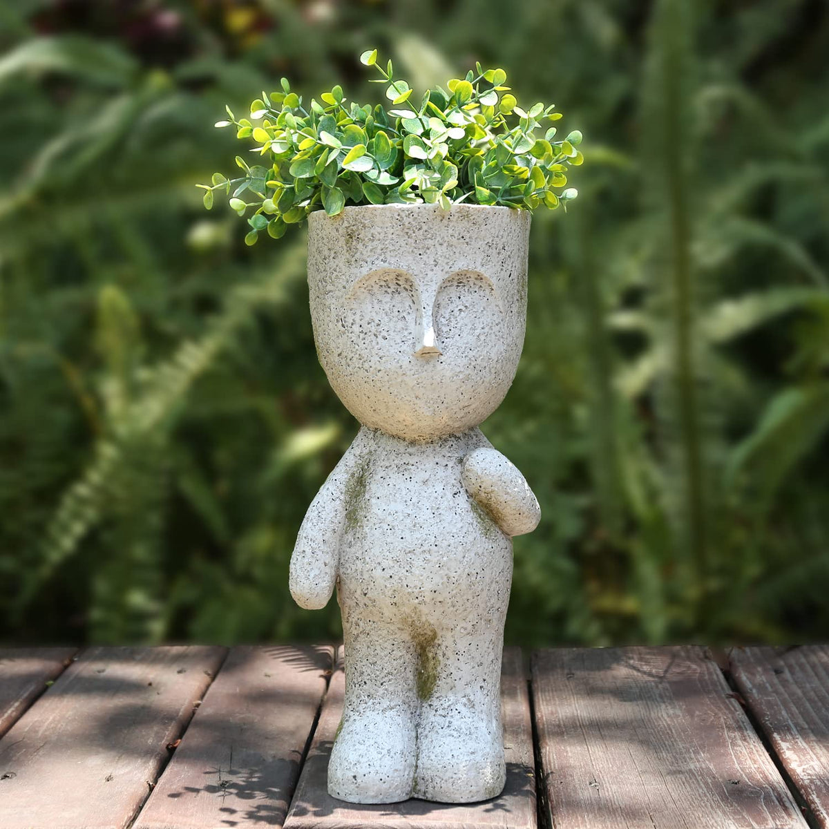 CYNOR face planter front view showing abstract facial silhouette and modern decor appeal