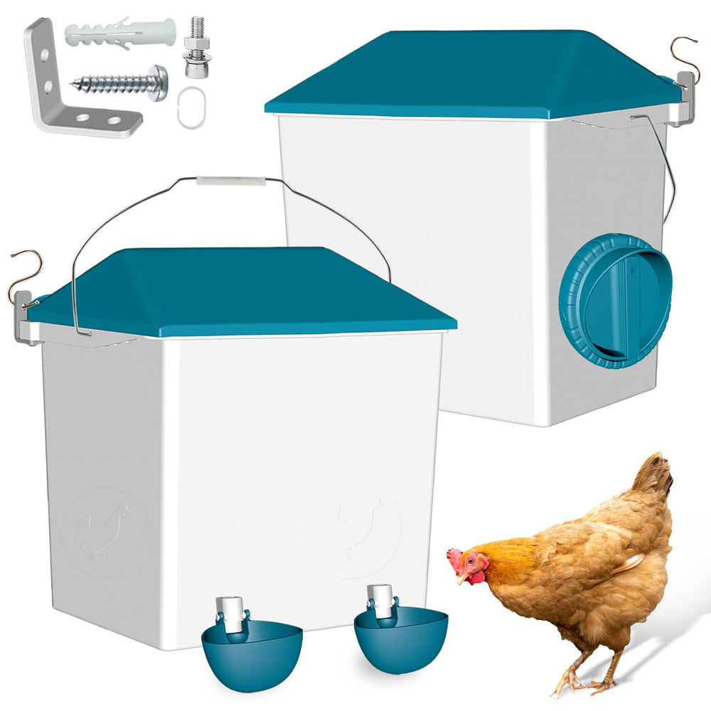 cyrico feeder front view showing dual ports and no-waste design benefit