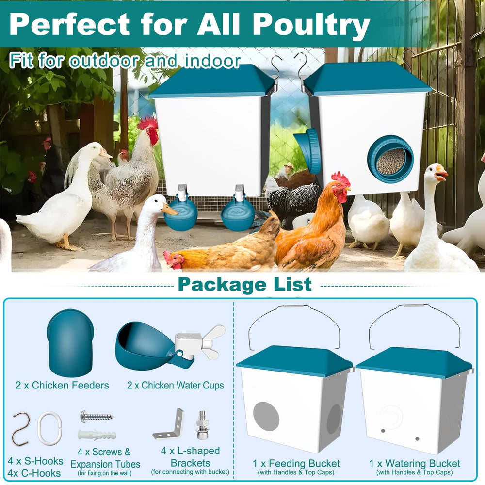 cyrico set next to hen showing scale and large-capacity convenience benefit