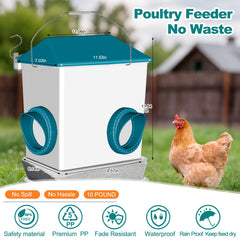 cyrico waterer front view showing two cups and steady water supply benefit