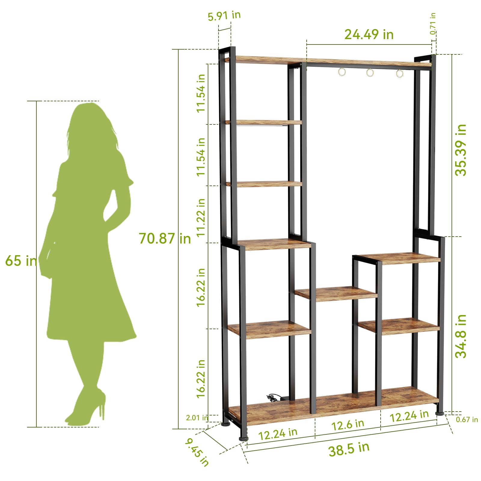 CYXPHION removable hooks holding trailing plant to add hanging display versatility