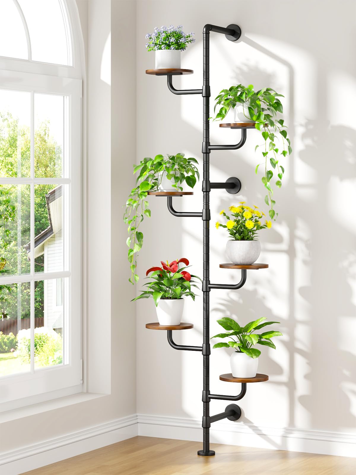 CYXPHION close-up of water-resistant wooden shelf highlighting durable surface and finish