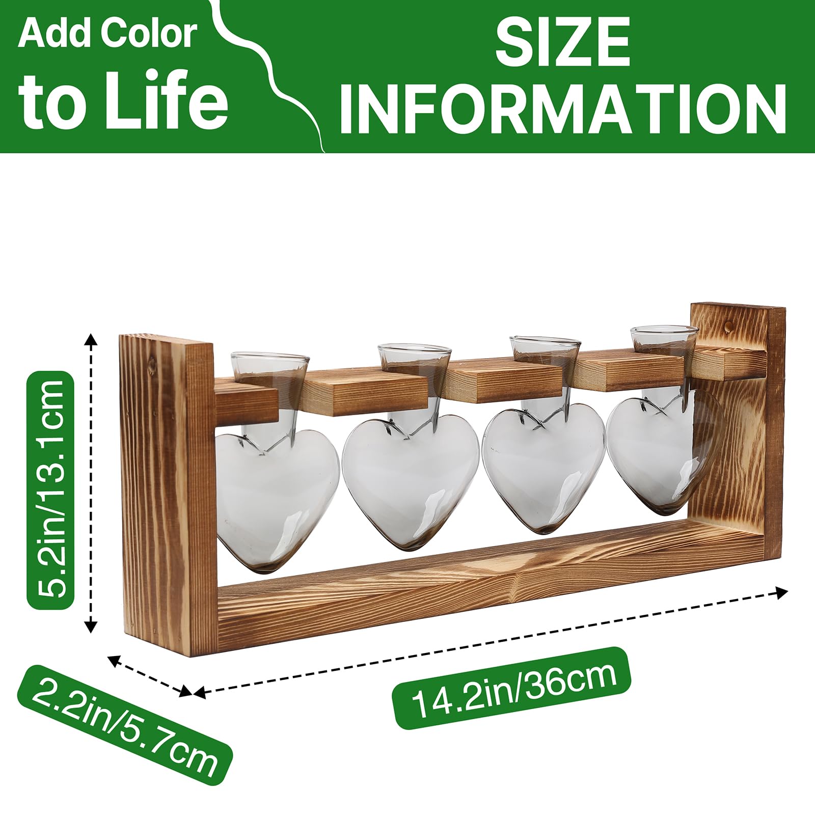 CYZglass wooden stand detail showing secure fit and stylish organization benefit