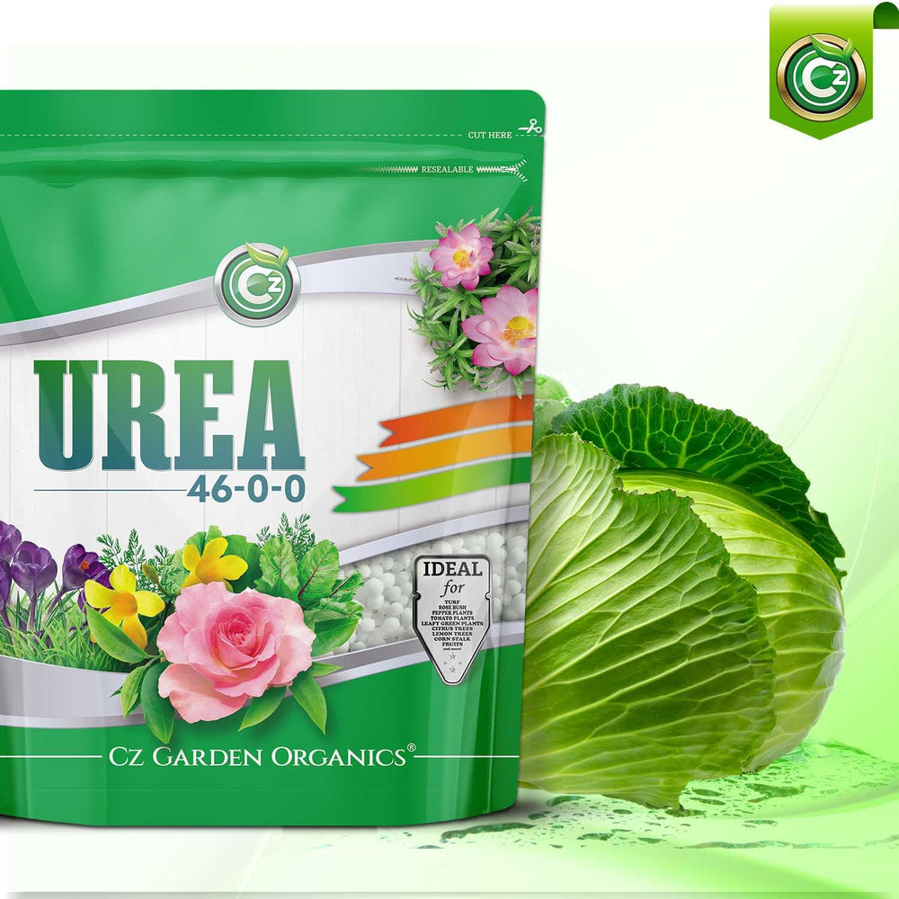 close-up of Cz Garden urea prills texture and uniform granules for reliable dissolving