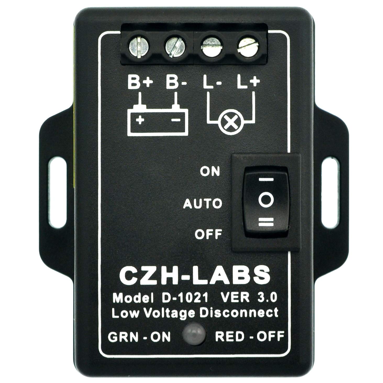CZH-LABS front panel view showing rocker and benefits clear control