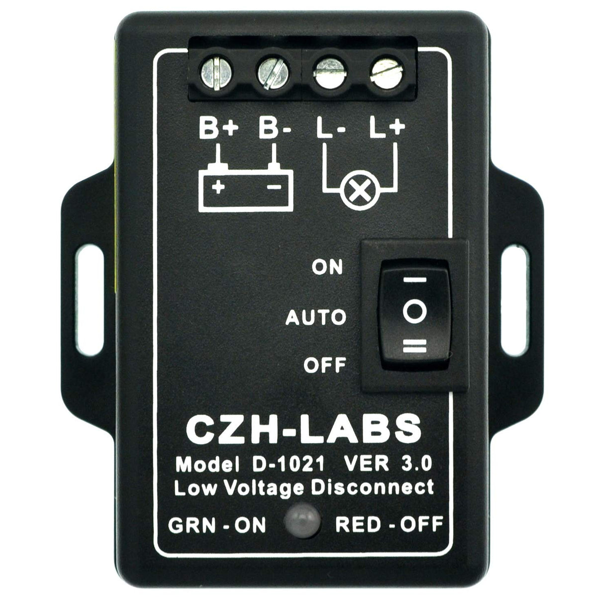 CZH-LABS front panel view showing rocker and benefits clear control