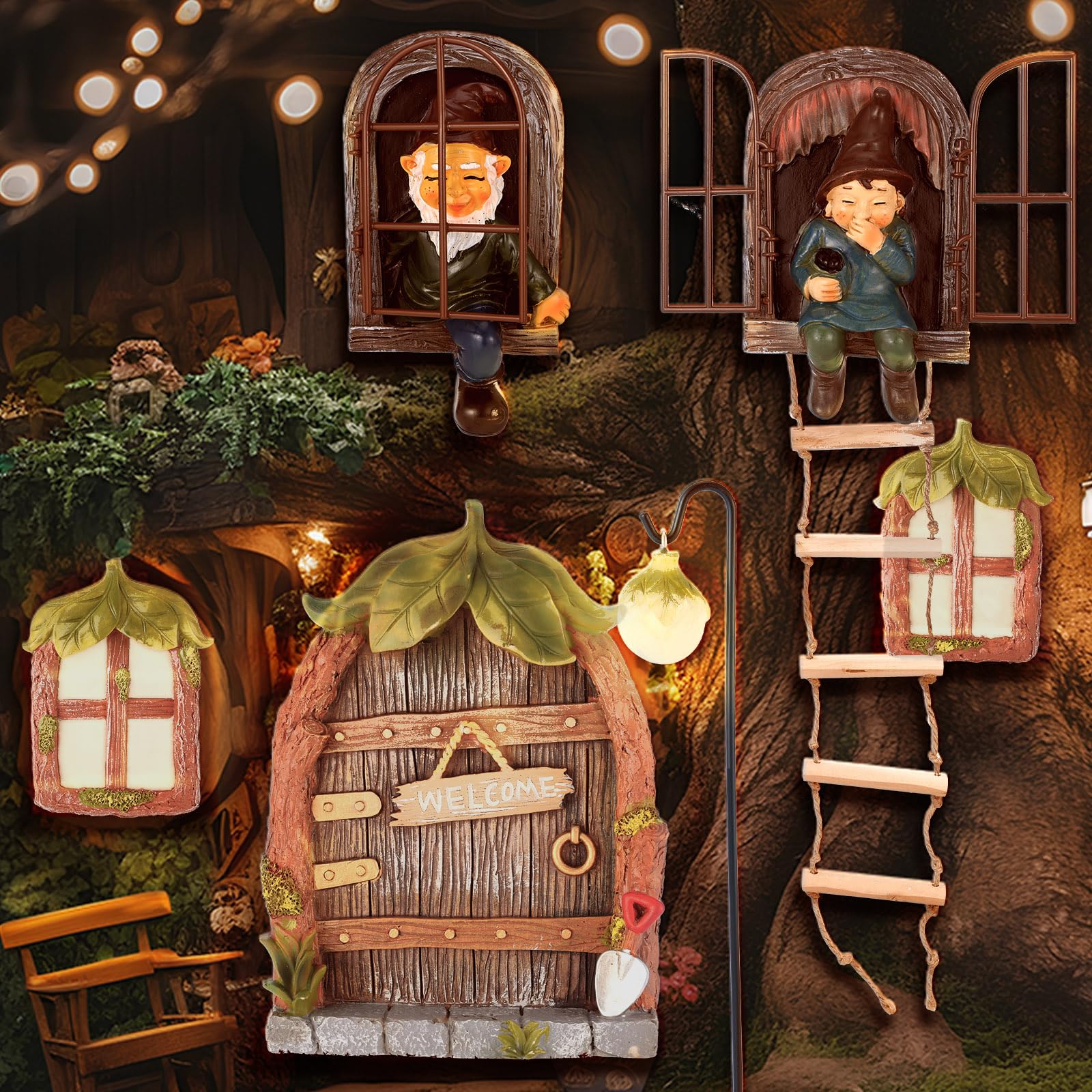 Czlotyh ornaments hanging on a potted plant for instant decoration