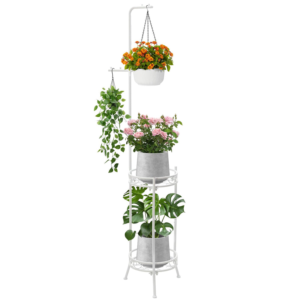 CZWL&HG front view assembled plant stand shows clean vertical display and sturdy design