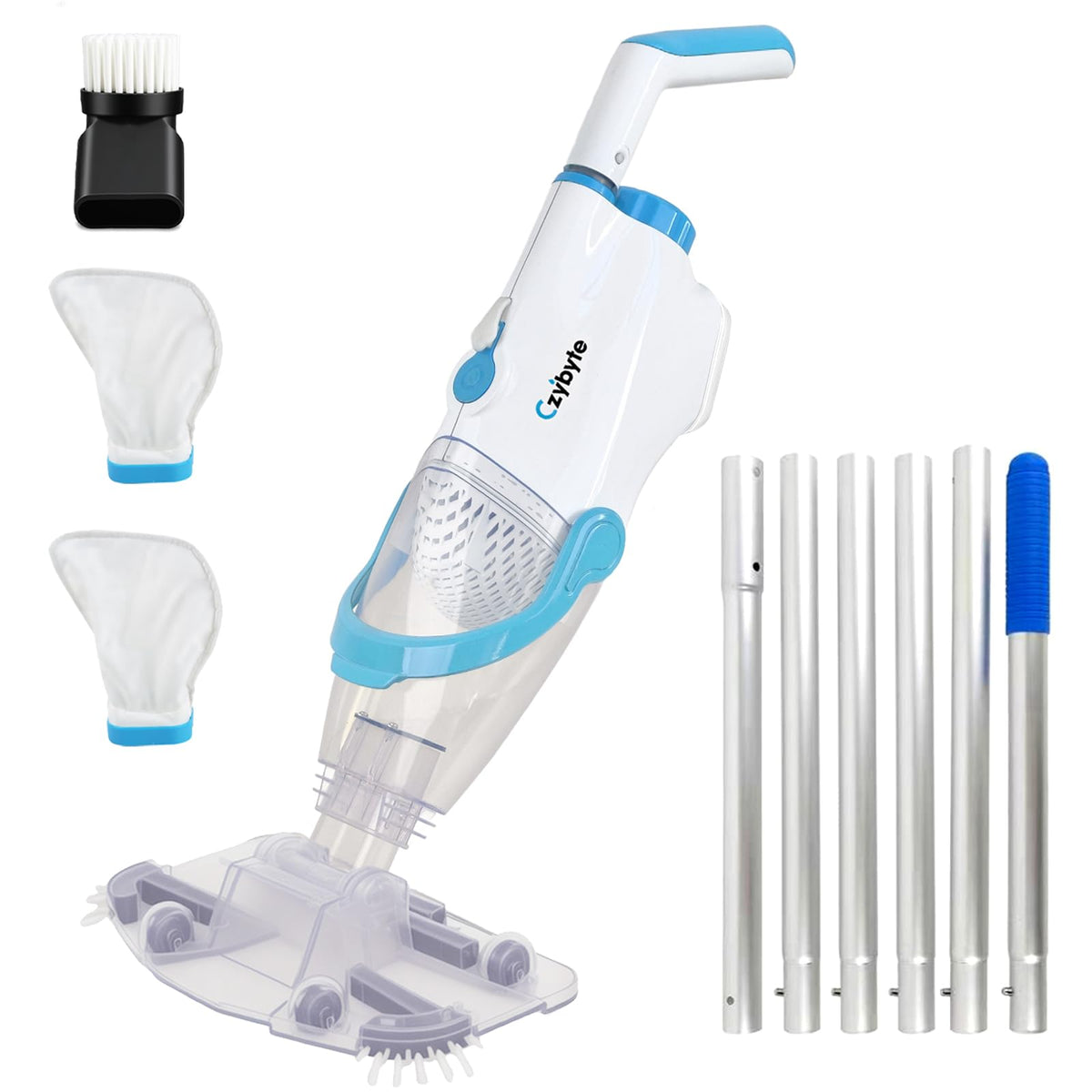 CZYBYTE handheld vacuum front view showing controls and compact design benefit convenience