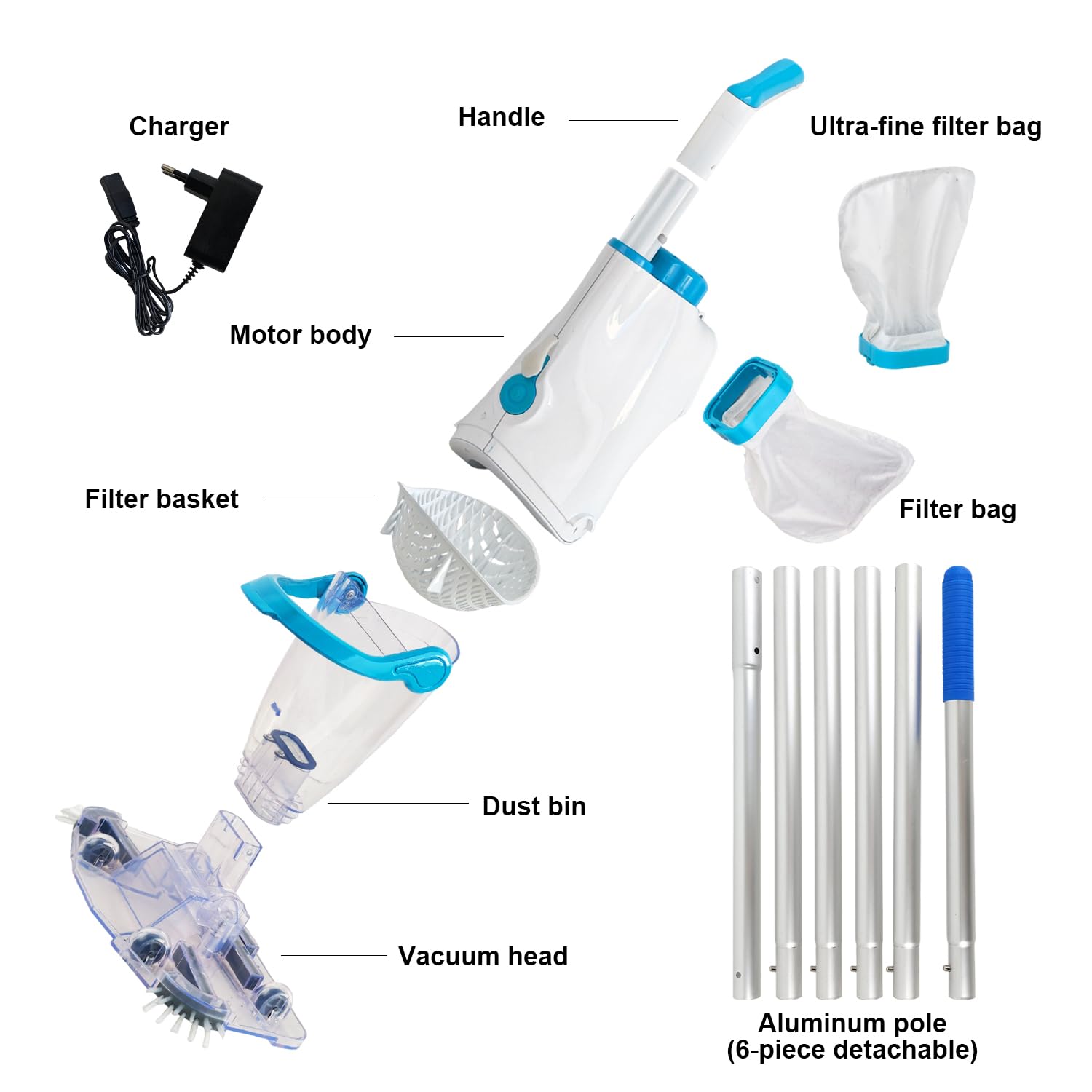 CZYBYTE quadrilateral brush head detail for broad-surface cleaning benefit speed