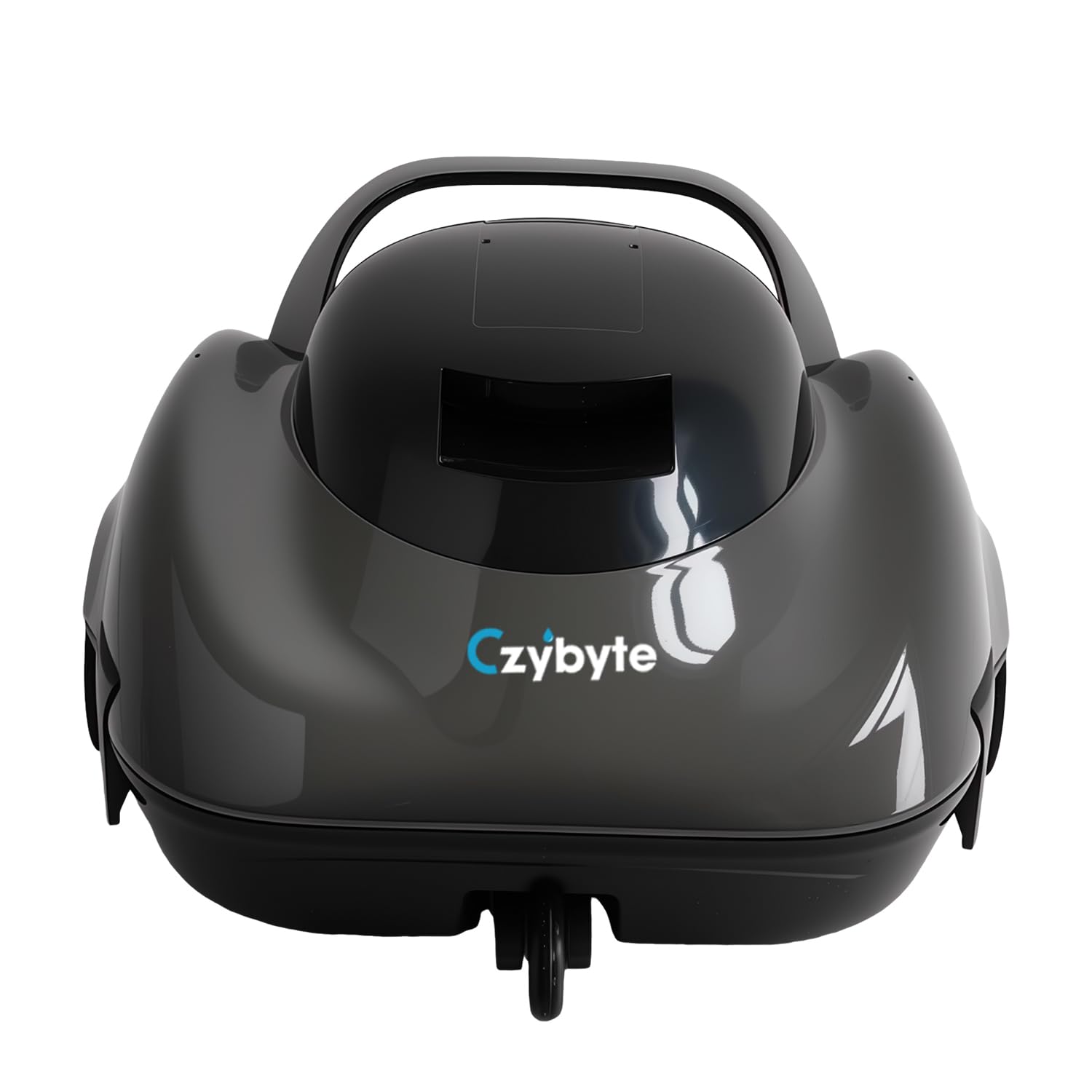 CZYBYTE front view of robotic pool cleaner showing compact design and easy storage benefit