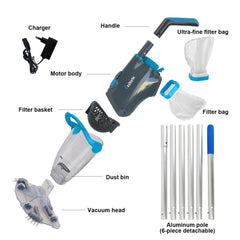 CZYBYTE triangular brush head cleaning pool corner for precise reach