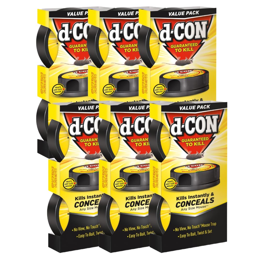 d-Con closed trap front view showing compact discreet design and safe handling