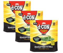 d-Con front view low-profile station, safer corner placement
