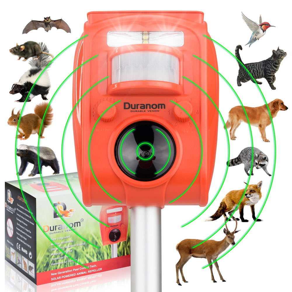 D DURANOM DURABLE VENOM front view showing overall deterrent design and placement benefit