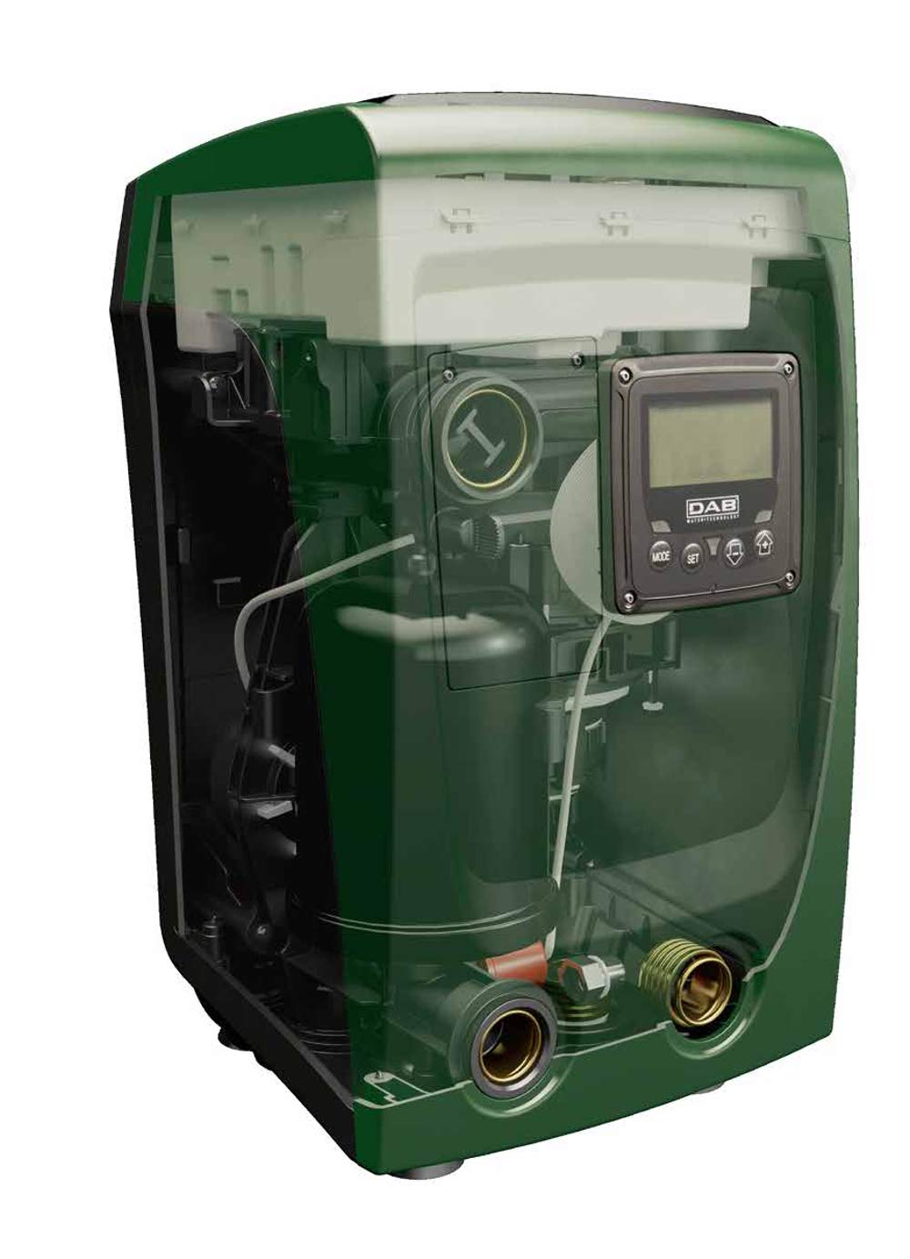 DAB E.Sybox Mini 3 installed under sink demonstrating quiet operation and steady home water pressure