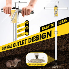 DACK bait chamber open to show large capacity and easy refill advantage