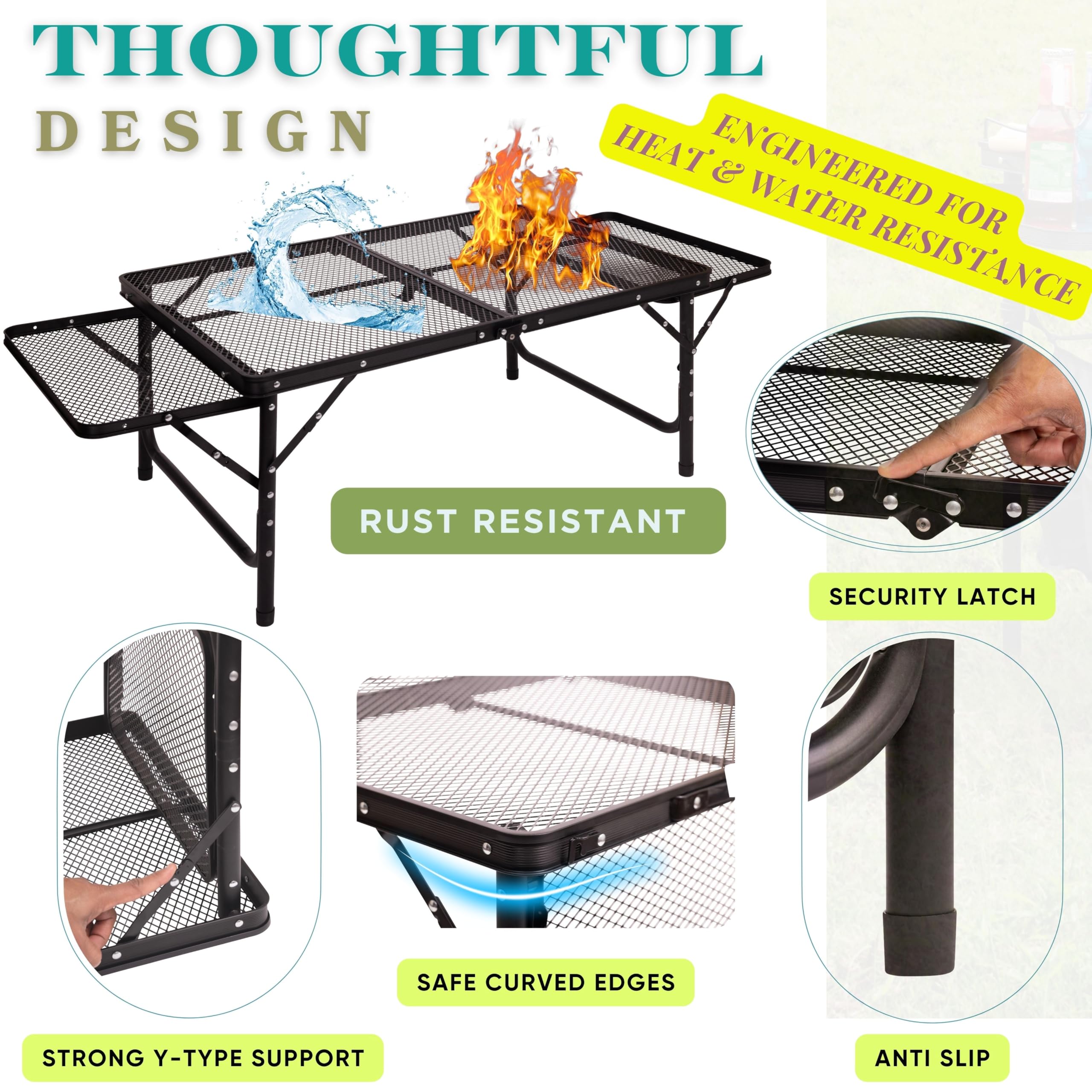DAFRUM paper towel holder detail mounted on table for fast cleanup while cooking