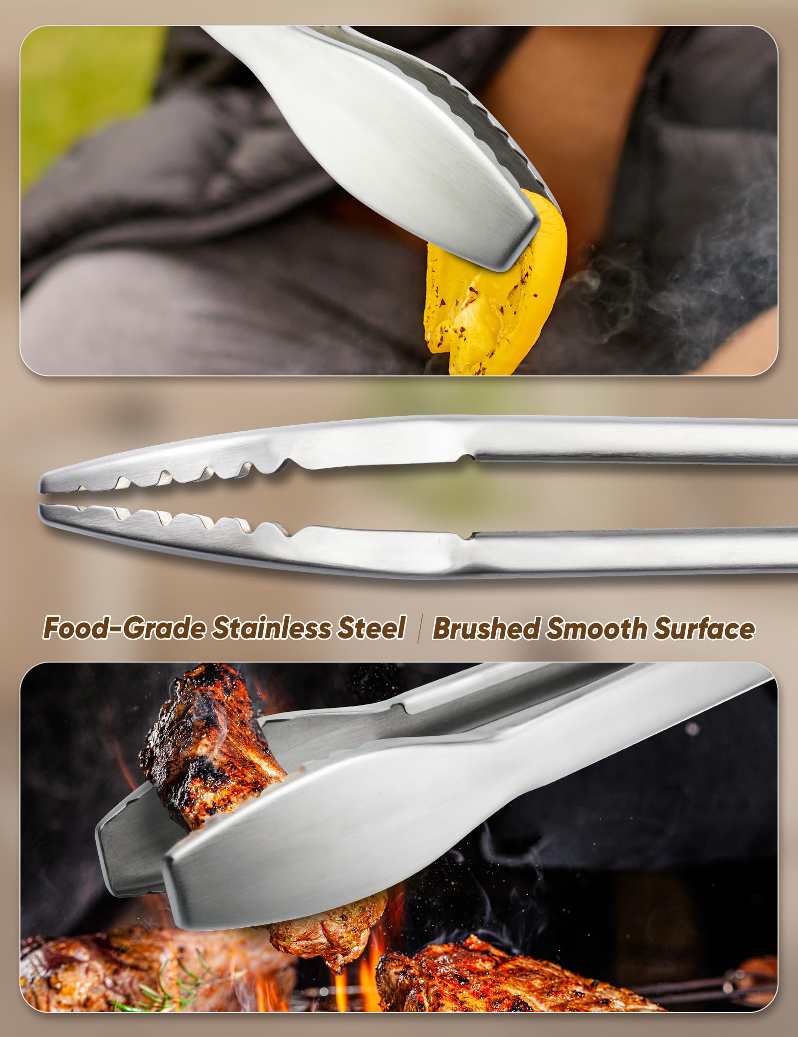 DAILY KISN close-up of walnut wood handle offering comfortable non-slip grip and heat protection