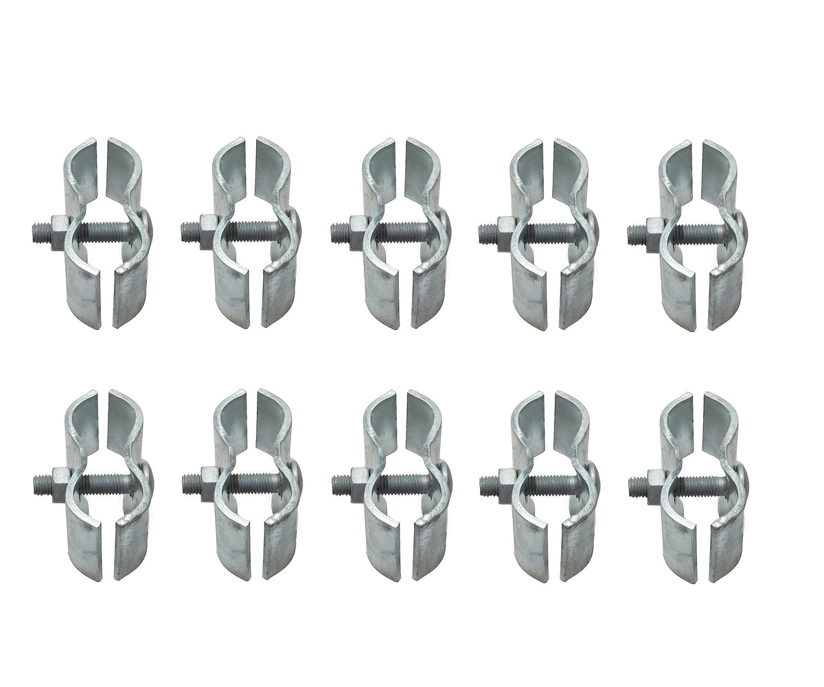 Dailydanny front view of 1-3/8 inch chain-link panel clamp showing shape and finish, reliable connection