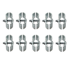 Dailydanny front view of 1-3/8 inch chain-link panel clamp showing shape and finish, reliable connection