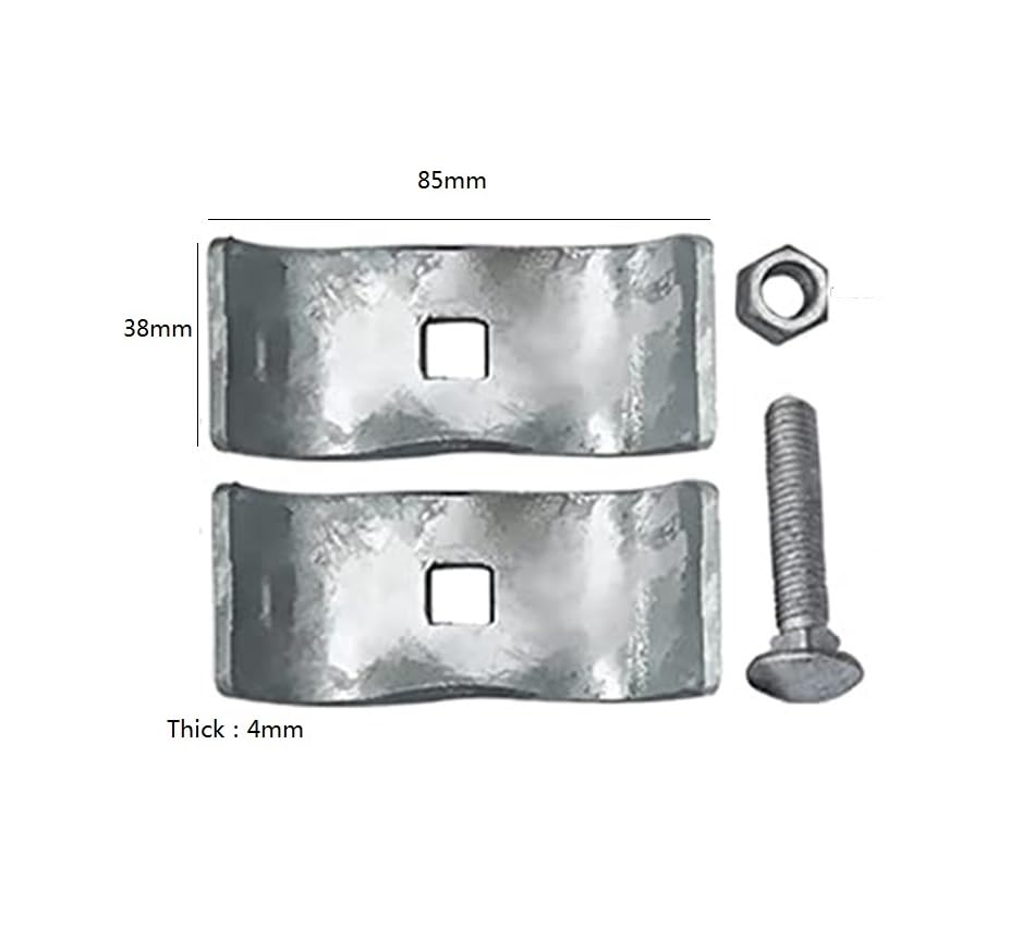 Dailydanny carriage bolts and nuts included with clamps showing ready-to-install hardware convenience