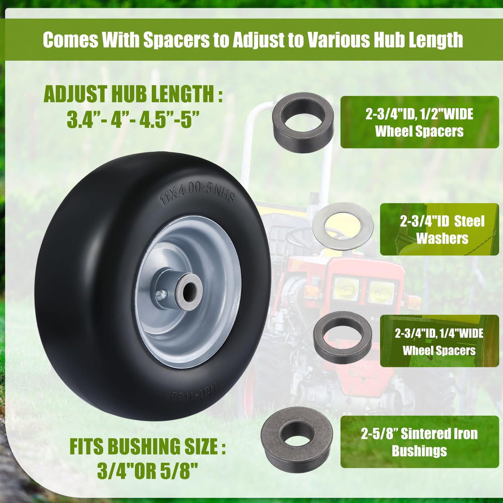DaisyInner mounted on zero-turn mower demonstrating puncture-free performance