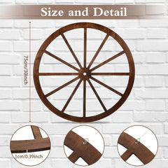 DaisyInner wagon wheel back hanger detail for quick no-fuss installation benefit
