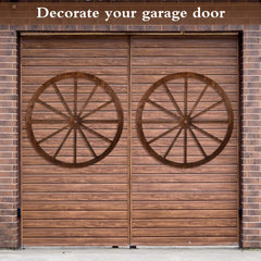 DaisyInner wagon wheel hung in living room adding warm farmhouse character