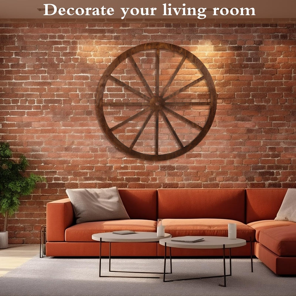 DaisyInner wagon wheel styled as an event backdrop offering instant rustic charm