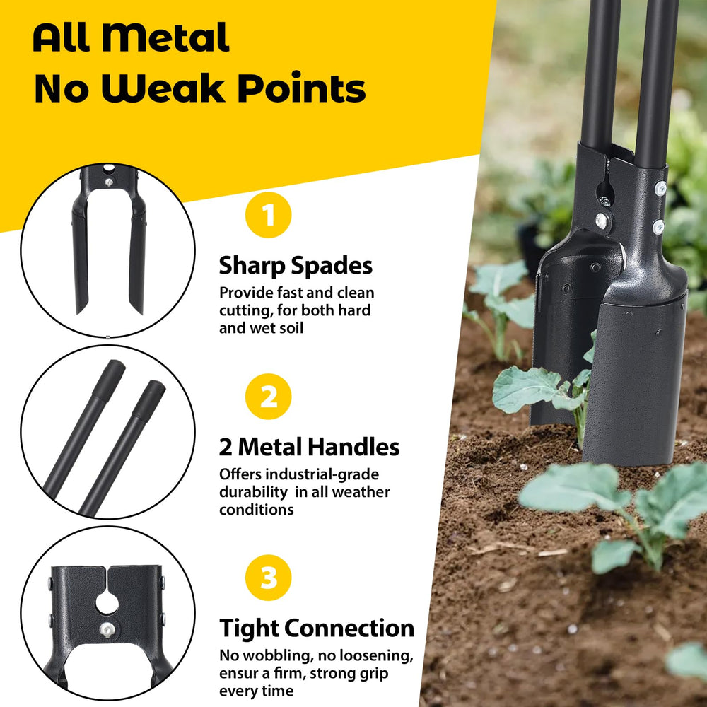 DAKEPOLE detachable handle hung in shed for compact storage and tidy organization