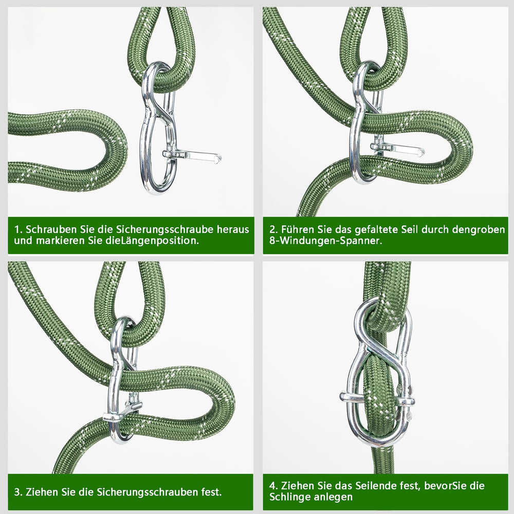 Dakzhou full 7.25ft rope length laid out for clear sizing
