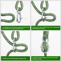 Dakzhou full 7.25ft rope length laid out for clear sizing