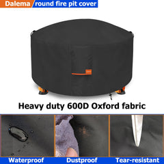 Dalema buckle straps and adjustable hem cord securing cover in wind