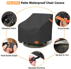 Dalema elastic hem and buckle straps securing cover during windy conditions